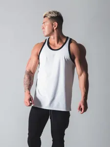 Herren Sommer Fitness Gym Tanktop, Freizeit Laufen Athletisch Aermellos Training Bekleidung