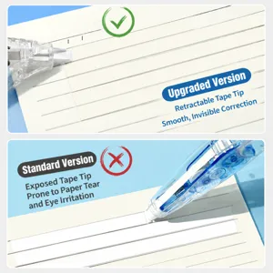 Paper Color Matching Invisible Student Correction Tape Smooth Writing Stationery For Office And School