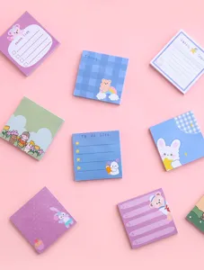 Bloc-notes adhésif mignon dessin animé papeterie kawaii fournitures de bureau papier