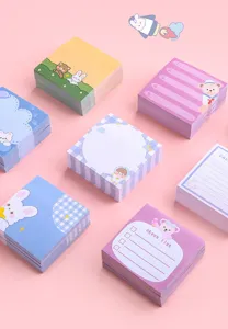 Notes adhésives mignonnes de dessin animé blocs-notes esthétiques pour planificateur