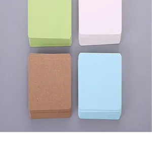 Schede flash vuote colorate biglietti di carta diy indice segnalibri promemoria