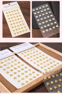 Acryl Kristall Stern Herz Rose Aufkleber Kinder Belohnung Diamant Handwerk dekorative Abziehbilder