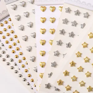 Acryl-Aufkleber fur Kinder, Sterne und Herzen Strass, Kindergarten Belohnungsdekoration.