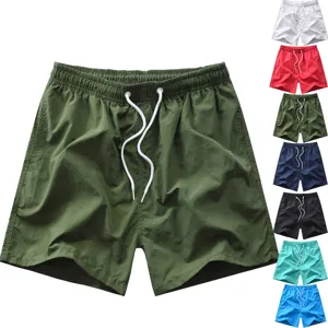 Pantaloncini da spiaggia estivi casual da uomo vita elastica comoda vari colori disponibili