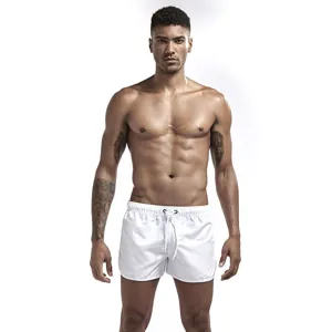Pantaloncini da mare bianchi uomo bermuda casual sportivi estivi costume mare.