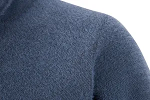 Men's faux mink fleece knit sweater fabric detail view, soft and warm texture closeup.