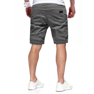 Pantaloni corti cargo casual da uomo colore unito moda estiva streetwear abbigliamento