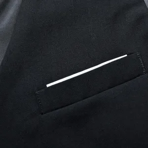 Men's suit vest slim fit casual waistcoat classic business formal wear stylish outer jacket top.