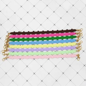 Comodo laccetto colorato in silicone con fiori e chiusure metalliche per accessori bottiglia