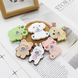 Niedliche Cartoon Tier Silikon Fidget Spielzeug Saugnapf Fingerspinner für Kinder Entspannung