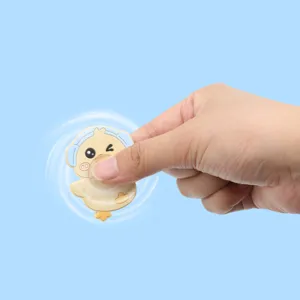Süßes Cartoon Ente Tier Fidget Spinner Handspielzeug Stressabbau Spielzeug für Kinder