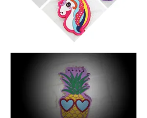 PVC Weichgummi Cover Spiralnotizbuch süße Cartoon Ananas Einhorn tragbarer Notizblock