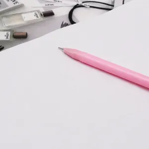 Cute pink gel pen 0.38mm fine point plastic signature pen for office school stationery