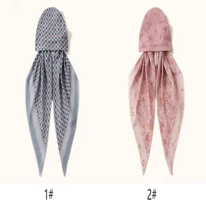 Gedruckte modische wellenrand kopftuch mütze hijab damen hijab mütze stilvolle basis.
