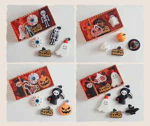 Sets de velas de cera de soja para Halloween con formas de fantasmas y calabazas