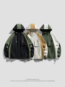 Japanese Style Outdoor Waterproof Windbreaker Jacket Women Men Loose Hooded Mountaineering Coat Breathable Sport Outerwear
