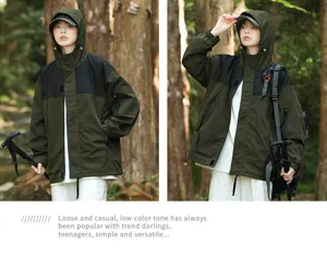 Autumn American mountain style windproof jacket functional coat outdoor windbreaker