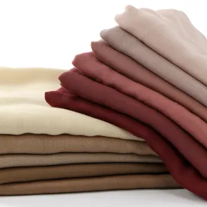Vrouwen Mode Effen Kleur Lange Sjaal Lichtgewicht Zachte Ademende Sjaal Omslag Casual Dagelijks Hals Sjaal Vrouwelijke Accessoires