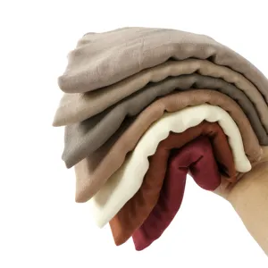Effen modal lange sjaal voor vrouwen, veelzijdige meerkleurige omslagdoek mode hijab.