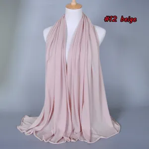 Solid beige stretch cotton modal hijab scarf detail view and fabric texture display
