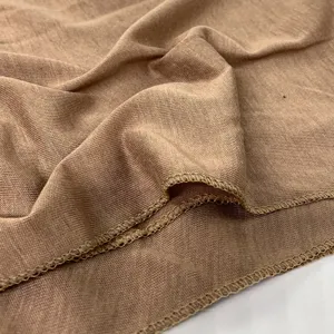 Solid color mercerized cotton women scarf, elastic breathable jersey fabric for spring summer.