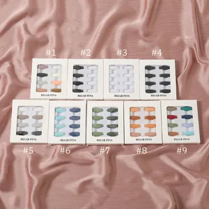 Plastik Hijab Nadeln 8er Pack einfarbig Kopftuch Nadel bunt Süßigkeiten Mode Zubehör