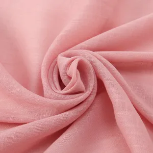 Solid color linen feel scarf, soft fringe edge women shawl, versatile four-season headscarf.