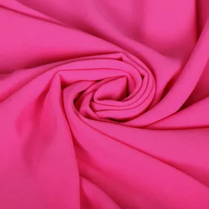 Einfarbig rosa Chiffon Stoff Damen langer Kopftuch Hijab stilvoll weich atmungsaktiv leicht