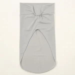 Solid color inner hijab cap detail, simple grey malay bonnet for women everyday wear.