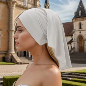 Solid Color Crystal Hemp Muslim Inner Cap For Women Breathable Elastic Hijab Cap Daily Casual Stretch Headwear
