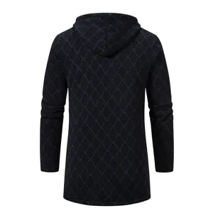 Heren halflange gebreide vest trui met ruitpatroon casual herfstjas stijlvolle bovenkleding