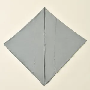 Grey cross solid color turban cap for women, stylish casual headscarf hijab variant.