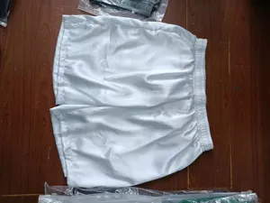 Men satin boxer shorts solid color silky lounge shorts casual sleepwear detail view