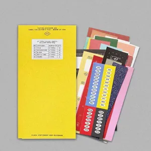Bunte Haftnotizen und Register-Index-Aufkleber fur Tagebuch, Schreibwaren und Buro-Organisation.