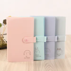 Cartoon Tier Fotoalbum Tragbares Karten-Sammelbuch Hochauflösende Transparente Taschen Aufbewahrungsbuch Für Mini Fotos Postkarten Kinokarten Zuhause Schule Mädchen Geschenk