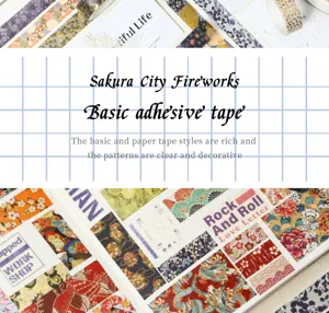 Niedliches Washi Tape Set für Tagebuch Scrapbooking ästhetische dekorative Klebebänder