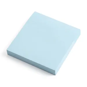 Premium square light blue sticky notes memo pad for student and office stationery use