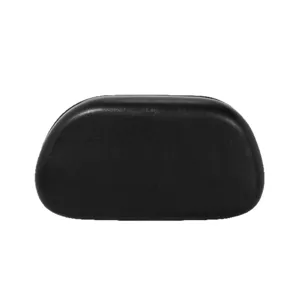 Black hard shell minimalist evening clutch bag for women elegant zipper closure storage case