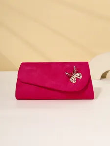 Elegant rhinestone butterfly evening clutch bag detail view showcasing exquisite craftsmanship.