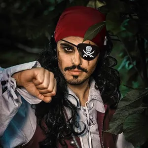 Ensemble de costume de pirate pour homme medieval renaissance foulard et vetement