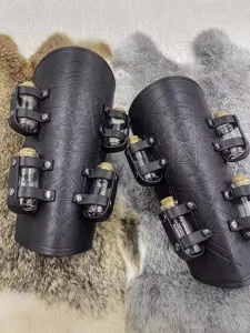 Bracelets en cuir de flacon alchimique médiéval viking rétro cosplay vue principale