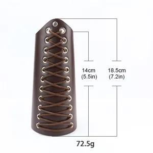 Middeleeuwen Heren Leren Armband Viking Punk Polsband Kostuum Accessoire Stijl Nieuw
