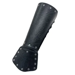 Viking Geprägte Wolf Armschiene Mittelalter Ritter Cosplay Armschutz Bühne Requisite