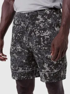 Pantaloncini sportivi fitness mimetici digitali da uomo a doppio strato corsa allenamento