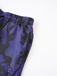 Short de course respirant à double couche camouflage décontracté d'été pour hommes détail.