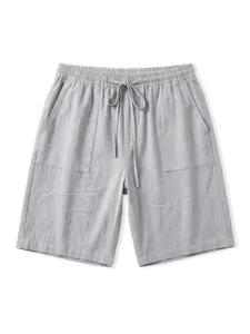 Herren Freizeit Shorts Sommer atmungsaktiv Kordelzug Strandhose bequeme Alltagsbekleidung