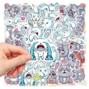 Cartoon funny rabbit stickers waterproof graffiti laptop skateboard luggage decals