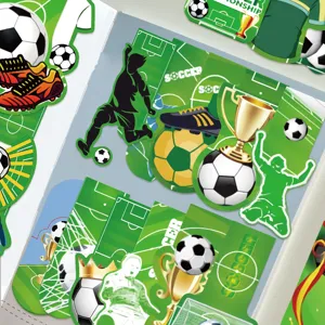 Segnalibri calcio cartone set 30 pz, marcatori di pagina in carta creativi per libri.