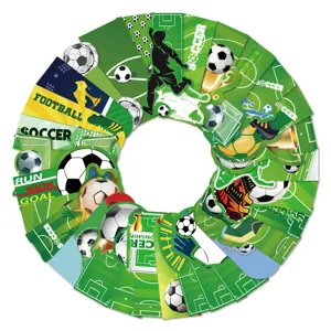 Segnalibri di calcio sportivo di cartone animato set di carte di lettura decorative