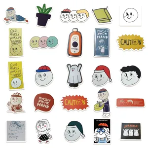 50 Stk. süße Cartoon wasserdichte Aufkleber Set für Tagebuch Laptop Handy Gitarre
